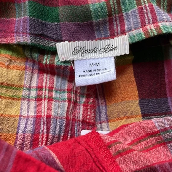 Urban Outfitters Red Plaid Crop Top and Skirt Set - Picture 2 of 8